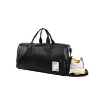 SwolSupply Grind Duffel — Weatherproof PU Leather Gym Bag